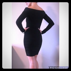 Black bandage dress